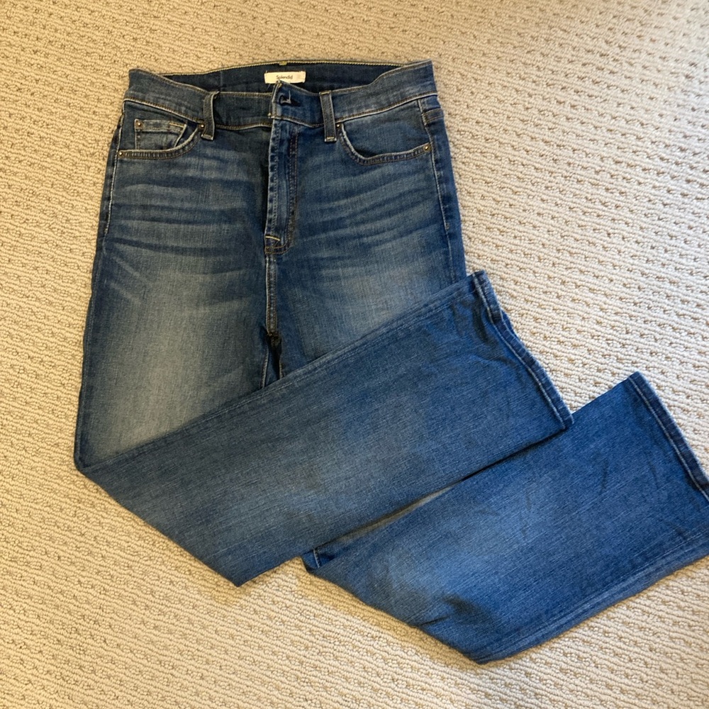 Splendid kick crop jeans size 27